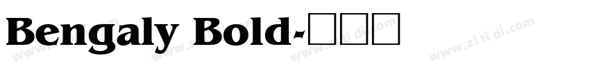 Bengaly Bold字体转换